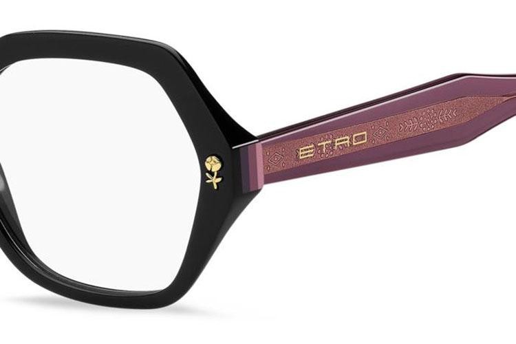 Glasses Etro ETRO0012 HK8 Quadratisch Schwarz