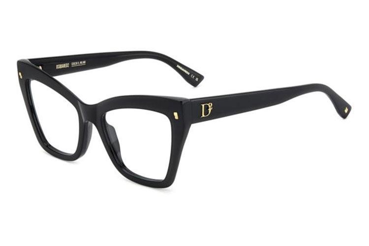 Glasses Dsquared2 D20152 807 Cat Eye Schwarz