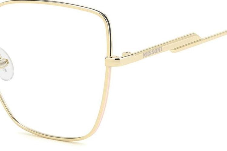 Brillen Missoni MIS0203 J5G Rechteck Gold