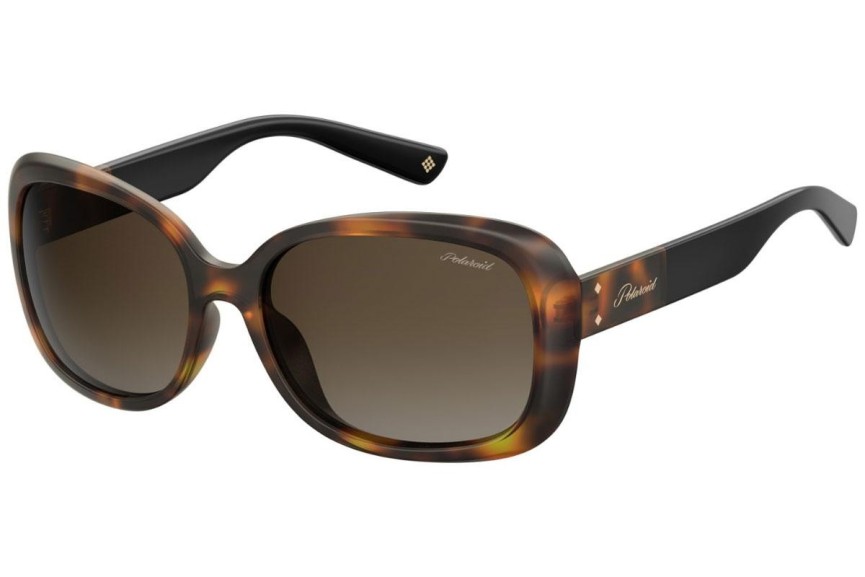 Sonnenbrille Polaroid PLD4069/G/S/X 086/LA Polarized Quadratisch Havanna