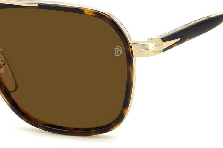 Sunglasses David Beckham DB1161/S 2IK/70 Rechteck Gold