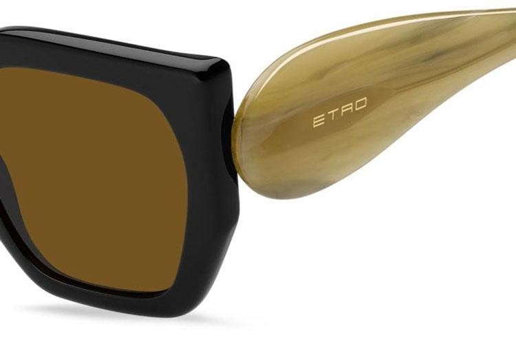 Sonnenbrille Etro ETRO0054/S 71C/70 Rechteck Schwarz