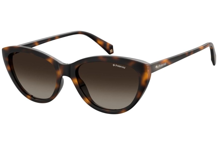 Sonnenbrille Polaroid PLD4080/S 086/LA Polarized Cat Eye Havanna