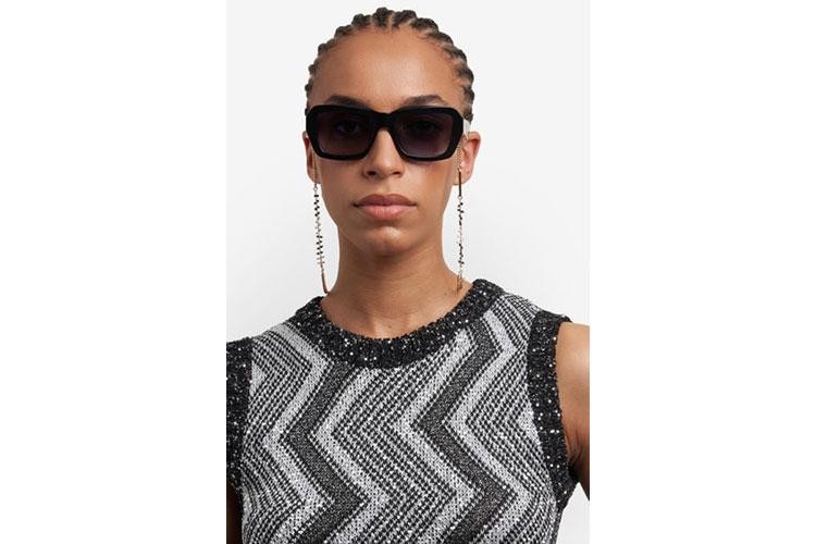 Sonnenbrille Missoni MIS0193/G/S 807/9O Rechteck Schwarz