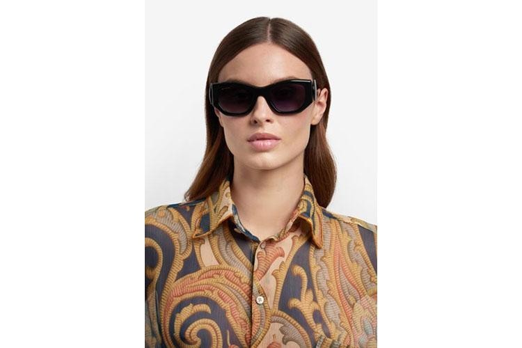 Sonnenbrille Etro ETROPAISLEY 807/9O Rechteck Schwarz