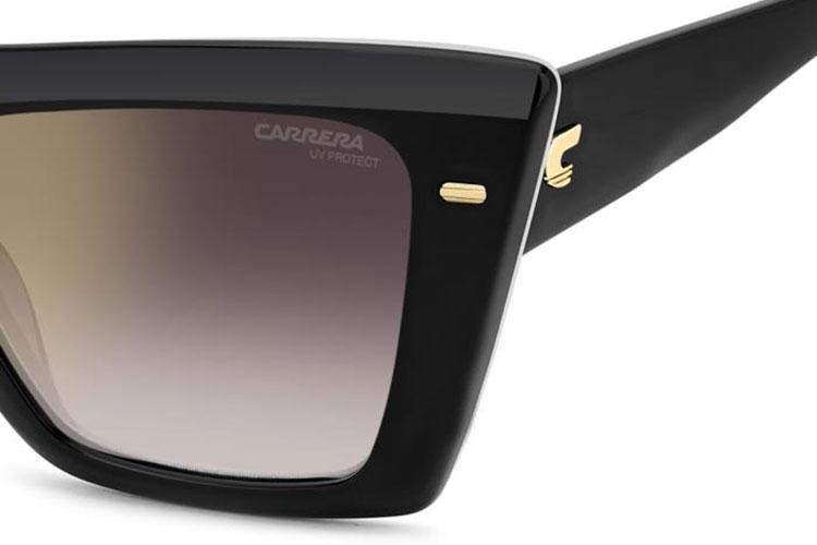 Sonnenbrille Carrera CARRERA3046/S 80S/YK Rechteck Schwarz