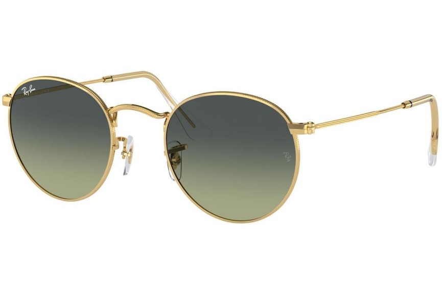 Sonnenbrille Ray-Ban Round Metal RB3447 001/BH Rund Gold