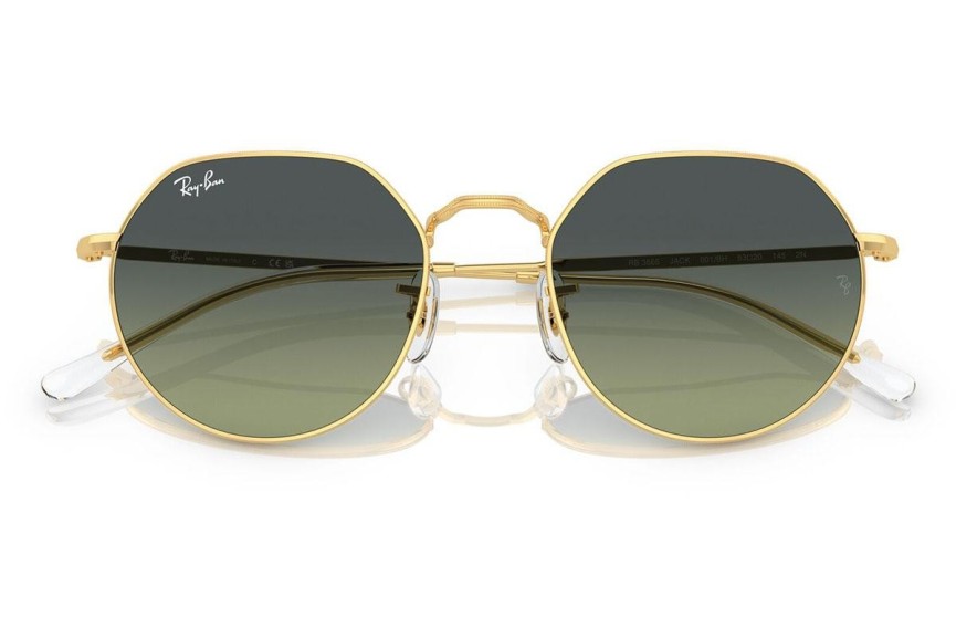 Sonnenbrille Ray-Ban Jack RB3565 001/BH Rund Gold