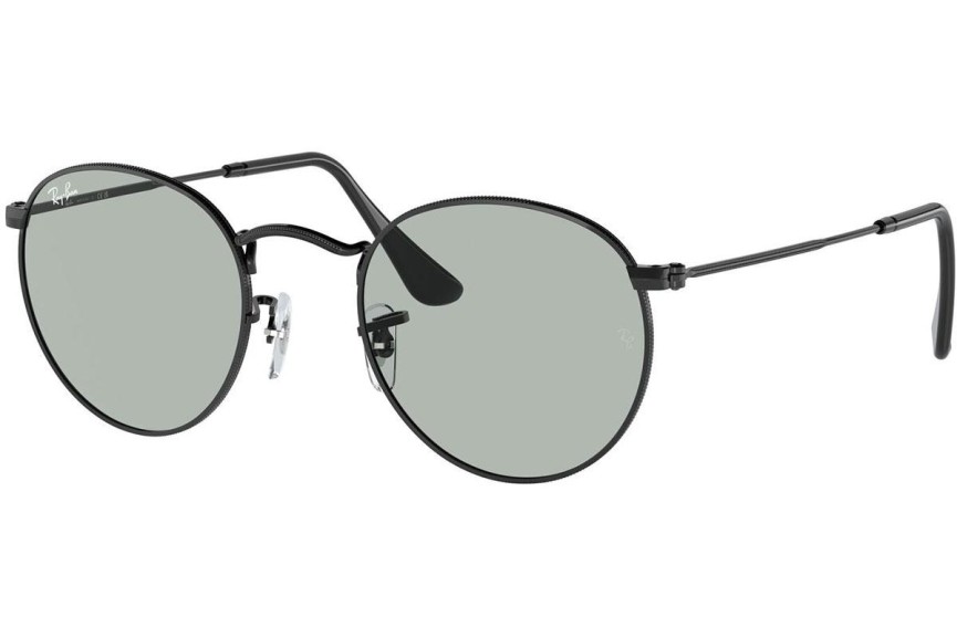 Sonnenbrille Ray-Ban Round Metal RB3447 002/R5 Rund Schwarz