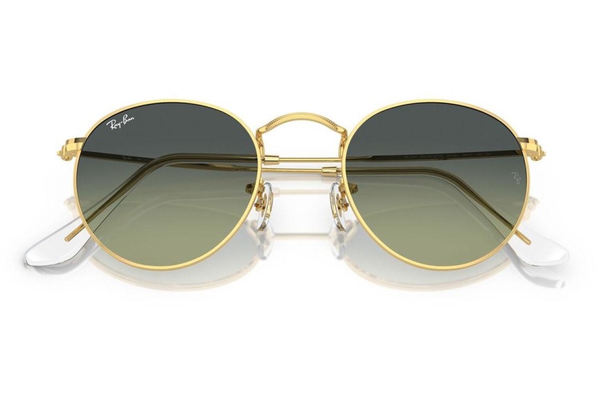 Sonnenbrille Ray-Ban Round Metal RB3447 001/BH Rund Gold