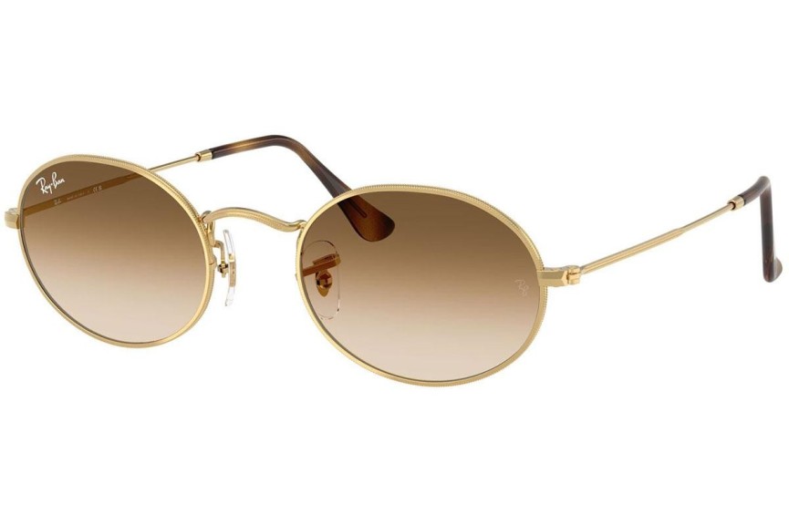 Sonnenbrille Ray-Ban Oval RB3547 001/51 Winzig Gold