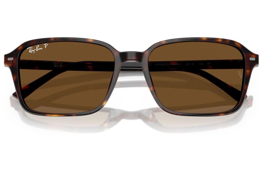 Sonnenbrille Ray-Ban RB2231 902/57 Polarized Quadratisch Havanna