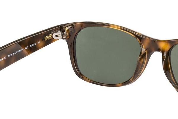 Sonnenbrille Ray-Ban New Wayfarer Classic RB2132 902 Quadratisch Havanna