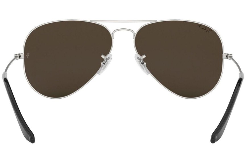 Sonnenbrille Ray-Ban Aviator RB3025 019/W3 Polarized Pilot Silber