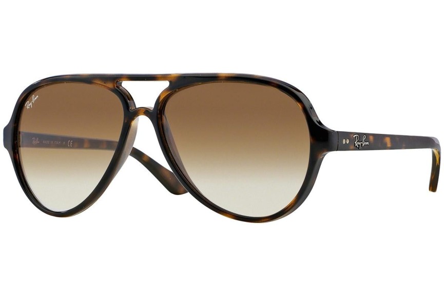 Sonnenbrille Ray-Ban Cats 5000 Classic RB4125 710/51 Pilot Havanna