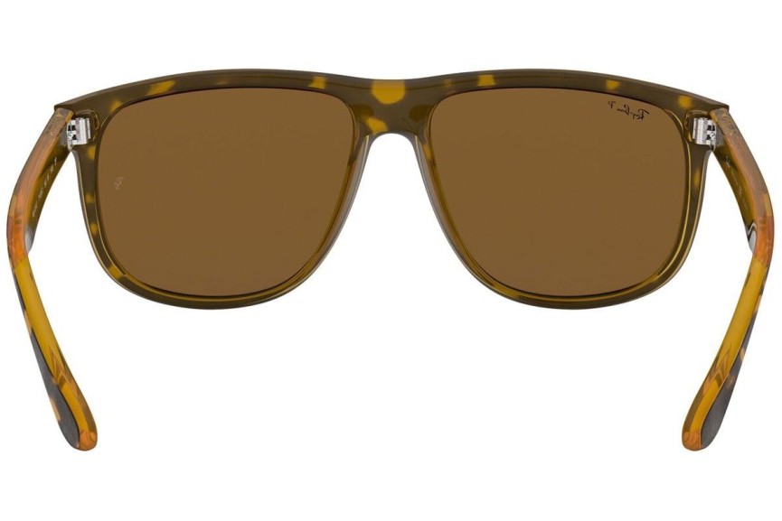 Sonnenbrille Ray-Ban Boyfriend RB4147 710/57 Polarized Quadratisch Havanna