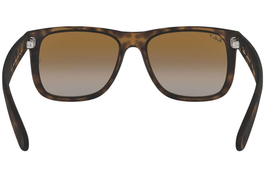 Sonnenbrille Ray-Ban Justin Classic Havana Collection RB4165 865/T5 Polarized Quadratisch Havanna