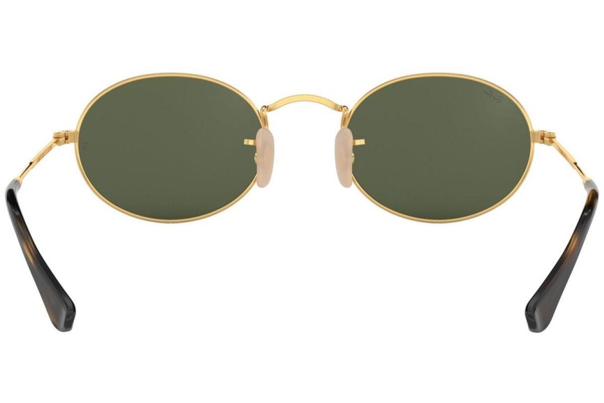 Sonnenbrille Ray-Ban Oval Flat Lenses RB3547N 001 Winzig Gold