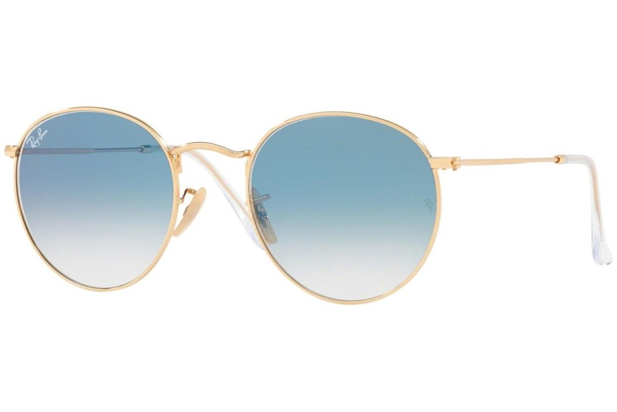 Sunglasses Ray-Ban Round Flat Lenses RB3447N 001/3F Rund Gold