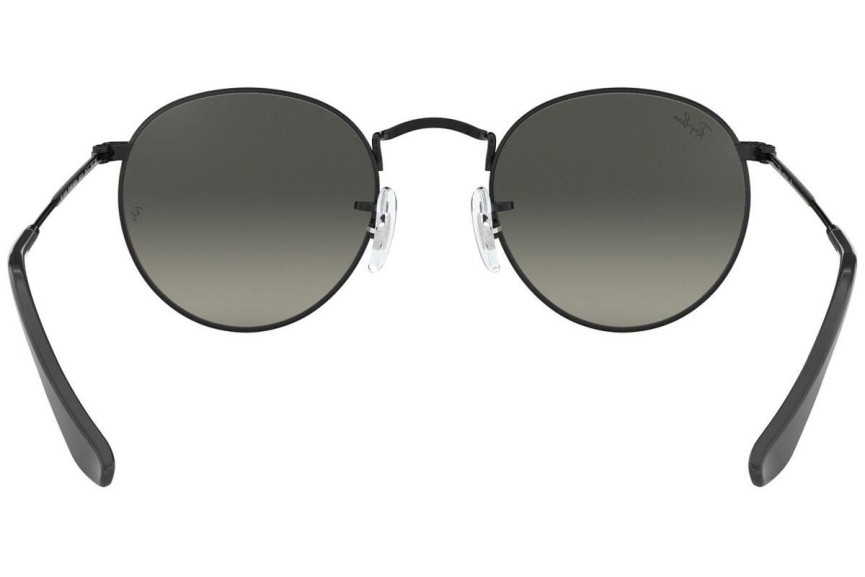 Sunglasses Ray-Ban Round Flat Lenses RB3447N 002/71 Rund Schwarz