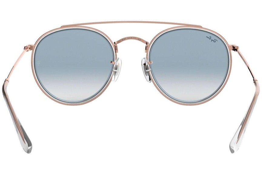 Sonnenbrille Ray-Ban Round Double Bridge RB3647N 90683F Rund Kristall