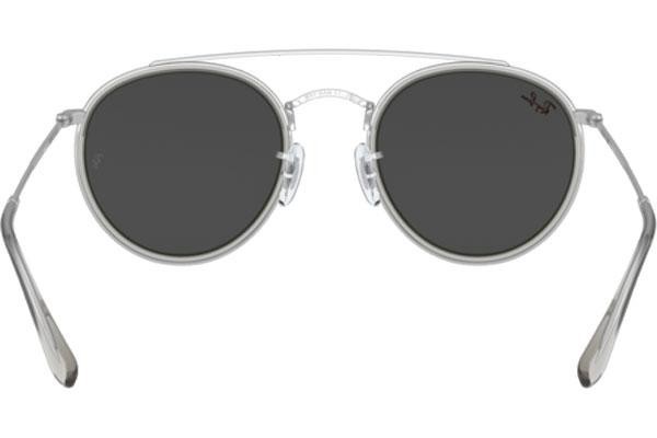 Sonnenbrille Ray-Ban Round Double Bridge RB3647N 9211B1 Rund Silber