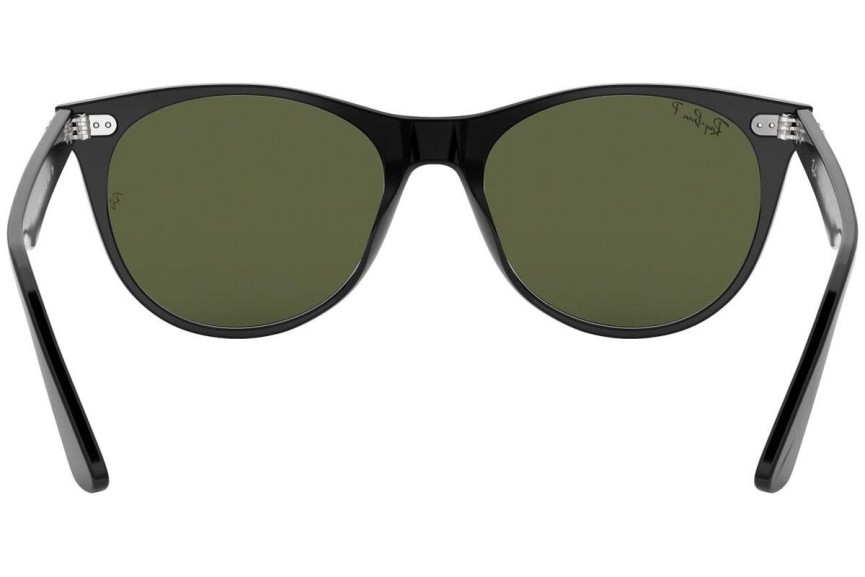 Sonnenbrille Ray-Ban Wayfarer II Classic RB2185 901/58 Polarized Quadratisch Schwarz