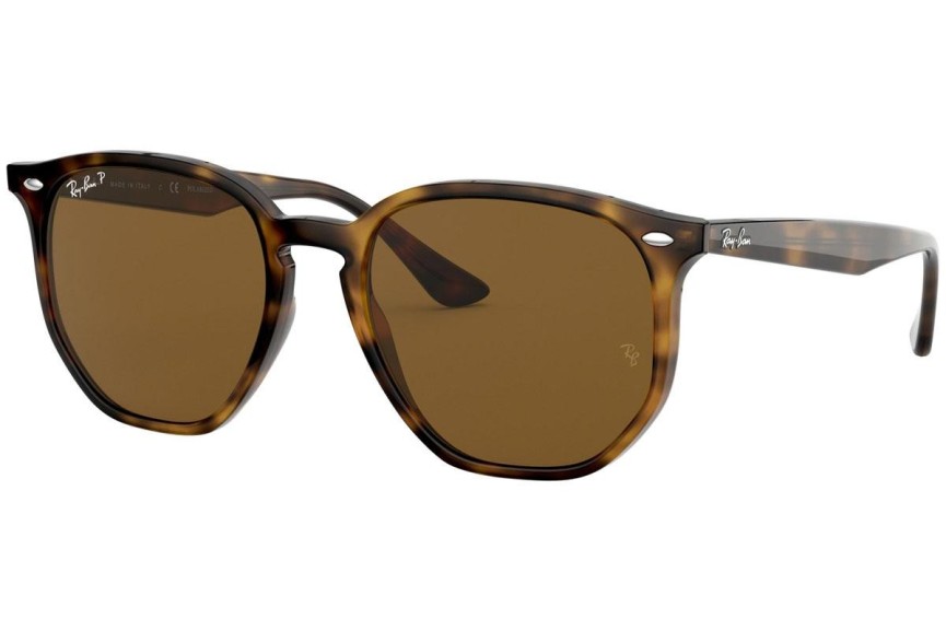 Sonnenbrille Ray-Ban RB4306 710/83 Polarized Quadratisch Havanna