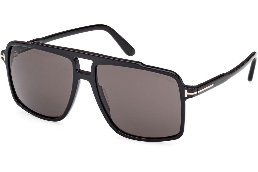 Sonnenbrille Tom Ford Kemp FT1177 01A Quadratisch Schwarz