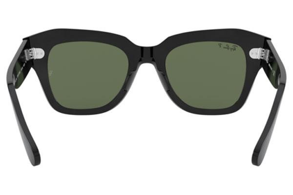 Sunglasses Ray-Ban State Street RB2186 901/58 Polarized Quadratisch Schwarz