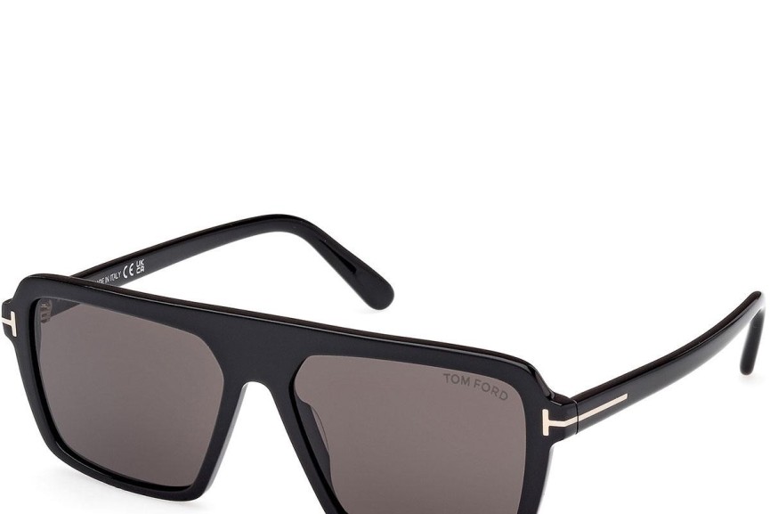 Sonnenbrille Tom Ford Vincent FT1176 01A Quadratisch Schwarz