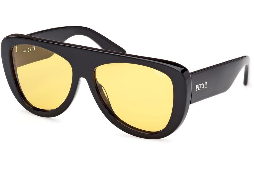 Sonnenbrille Emilio Pucci EP0231 01E Pilot Schwarz