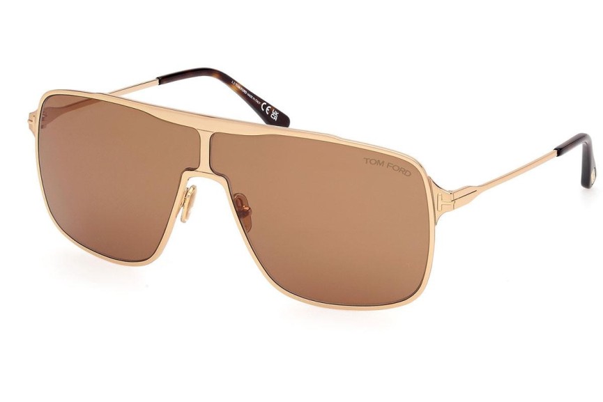 Sonnenbrille Tom Ford Zappa FT1173 30E Quadratisch Gold