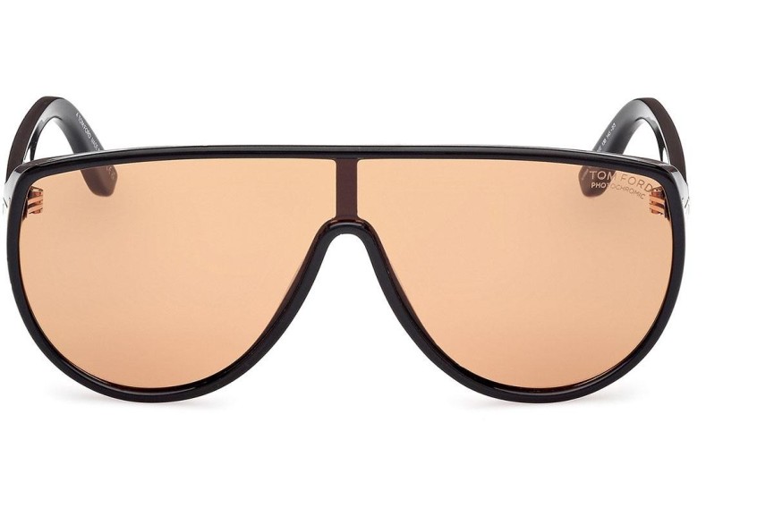 Sonnenbrille Tom Ford Achilles FT1182 01E Monoscheibe | Shield Schwarz