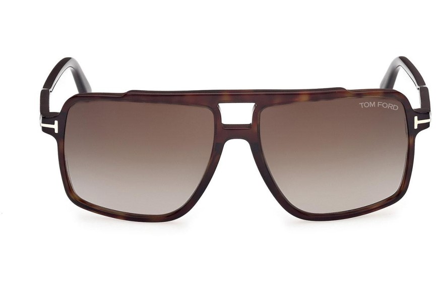 Sonnenbrille Tom Ford Kemp FT1177 52B Quadratisch Havanna