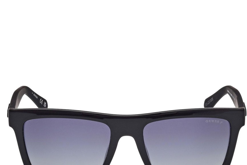 Sonnenbrille Guess GU00166 01D Polarized Quadratisch Schwarz