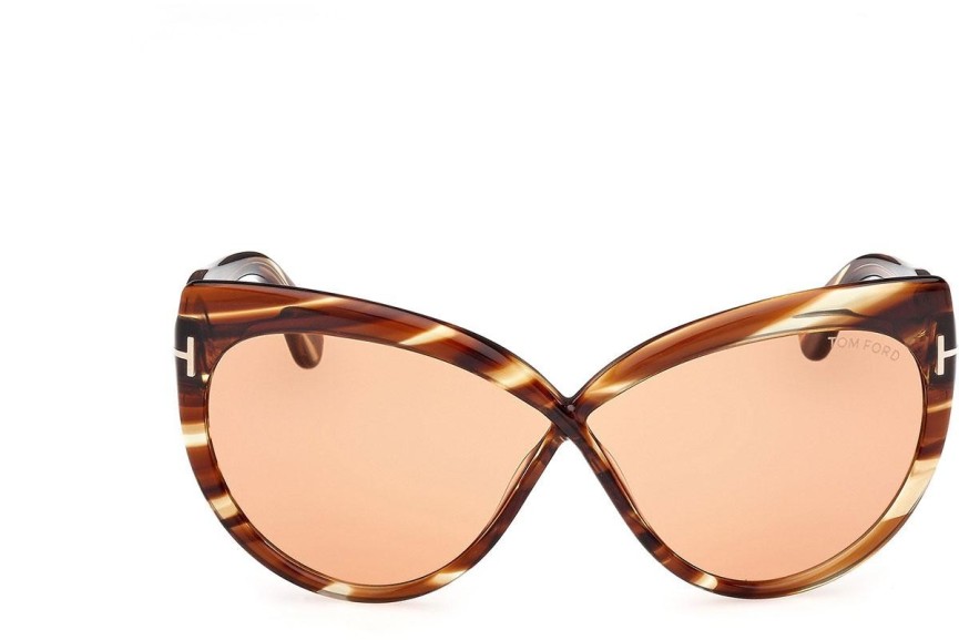 Sonnenbrille Tom Ford Beatrice FT1196 53E Cat Eye Havanna