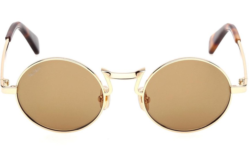 Sonnenbrille Max Mara MM0127 30L Rund Gold