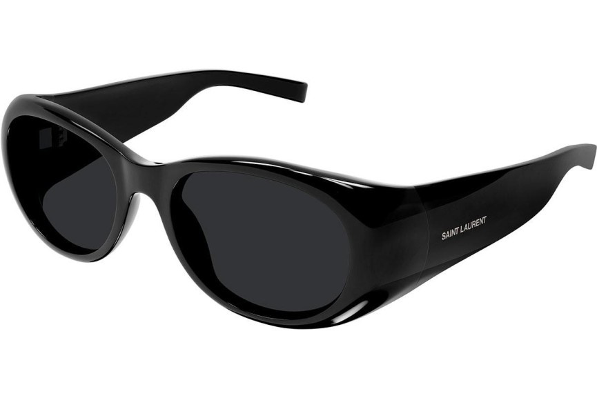 Sonnenbrille Saint Laurent SL736 001 Oval Schwarz