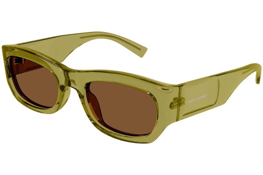 Sonnenbrille Saint Laurent SL713 004 Quadratisch Grün