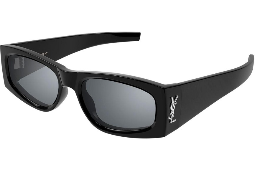 Sonnenbrille Saint Laurent SLM140 002 Oval Schwarz