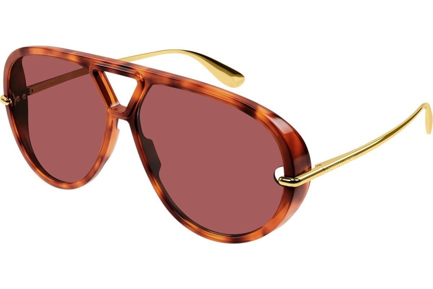 Sonnenbrille Bottega Veneta BV1274S 003 Pilot Havanna