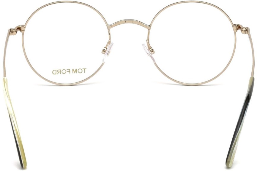 Glasses Tom Ford FT5503 028 Rund Gold