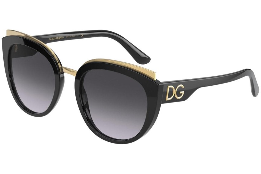 Sonnenbrille Dolce & Gabbana DG4383 501/8G Cat Eye Schwarz