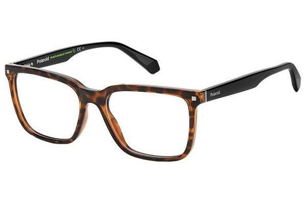 Glasses Polaroid PLDD436 086 Quadratisch Havanna