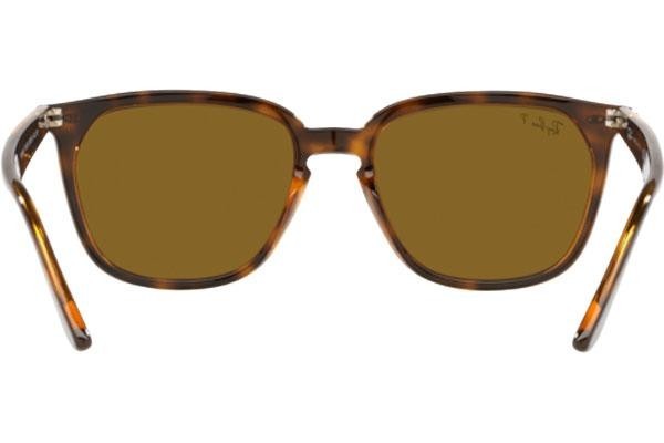 Sonnenbrille Ray-Ban RB4362 710/83 Polarized Quadratisch Havanna