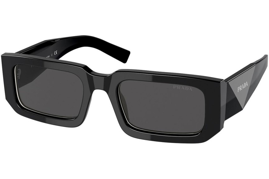 Sonnenbrille Prada PR06YS 09Q5S0 Rechteck Schwarz