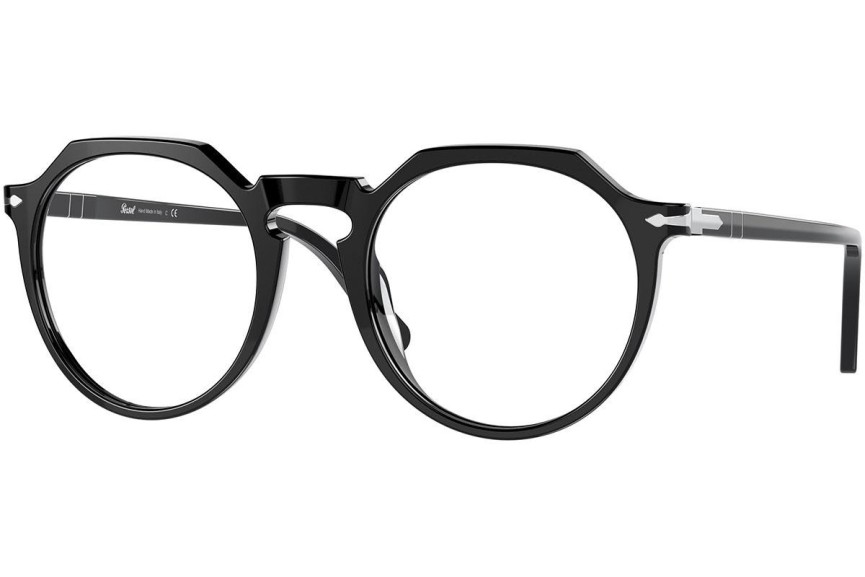 Brillen Persol PO3281V 95 Rund Schwarz