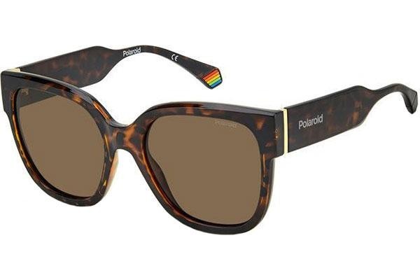 Sonnenbrille Polaroid PLD6167/S 086/SP Polarized Quadratisch Havanna