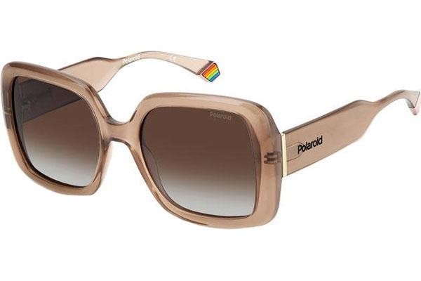 Sonnenbrille Polaroid PLD6168/S 10A/LA Polarized Quadratisch Beige